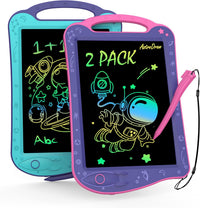 Astrodraw Drawing Pad, LCD Writing Tablet for Kids - Pink+aqua