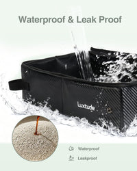 Luxtude Travel Litter Box for Cats, Portable and Easy to Clean – Daily Care for Cats - Black / Medium - image 3