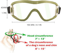 Small Dog Sunglasses with Adjustable Strap UV Protection, Winproof Puppy Sunglasses, Suitable for Dogs Eyes Protection，Soft Dog Goggles