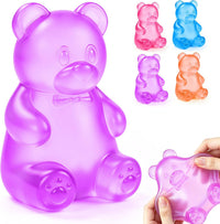 Bear Squishy, Stress Bear Taba Squishy - Purple