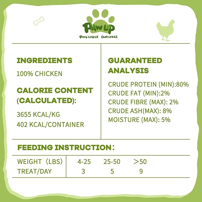 Freeze Dried Cat Treats, Raw Chicken Food for Dogs Cats, Single Ingredient, High Protein Natural Healthy Topper, 3.8 oz