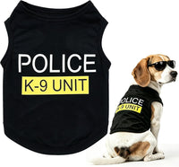 Dog Costumes, K9 Police Shirt - XL-(16~25 lbs)