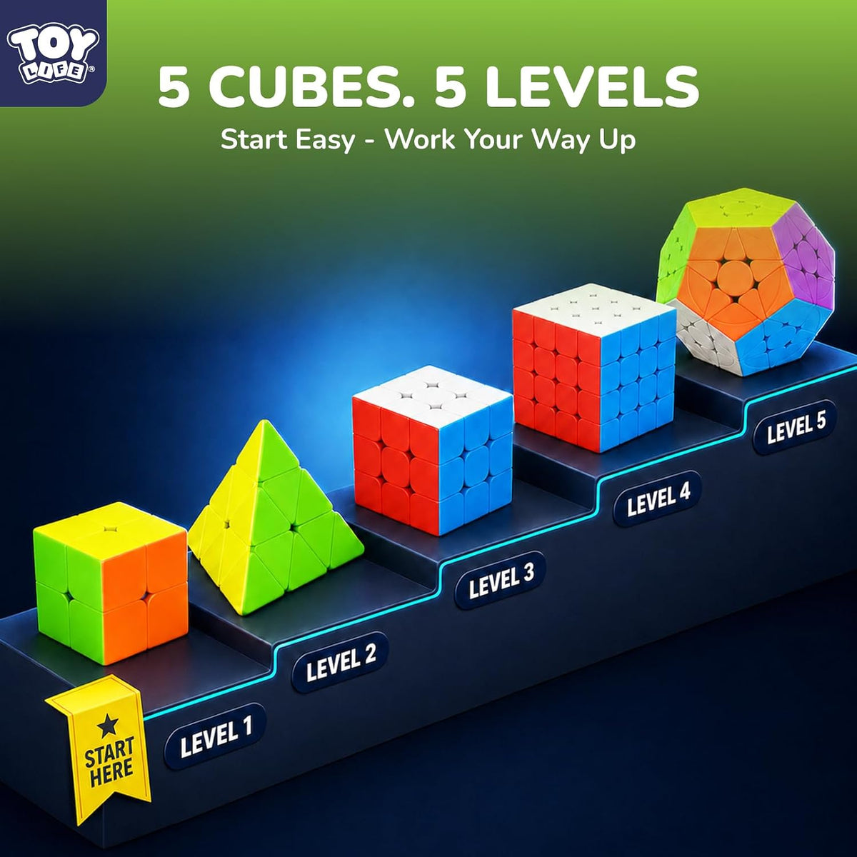 STEAM Life Speed Cube Set - 5 Pcs - image 2