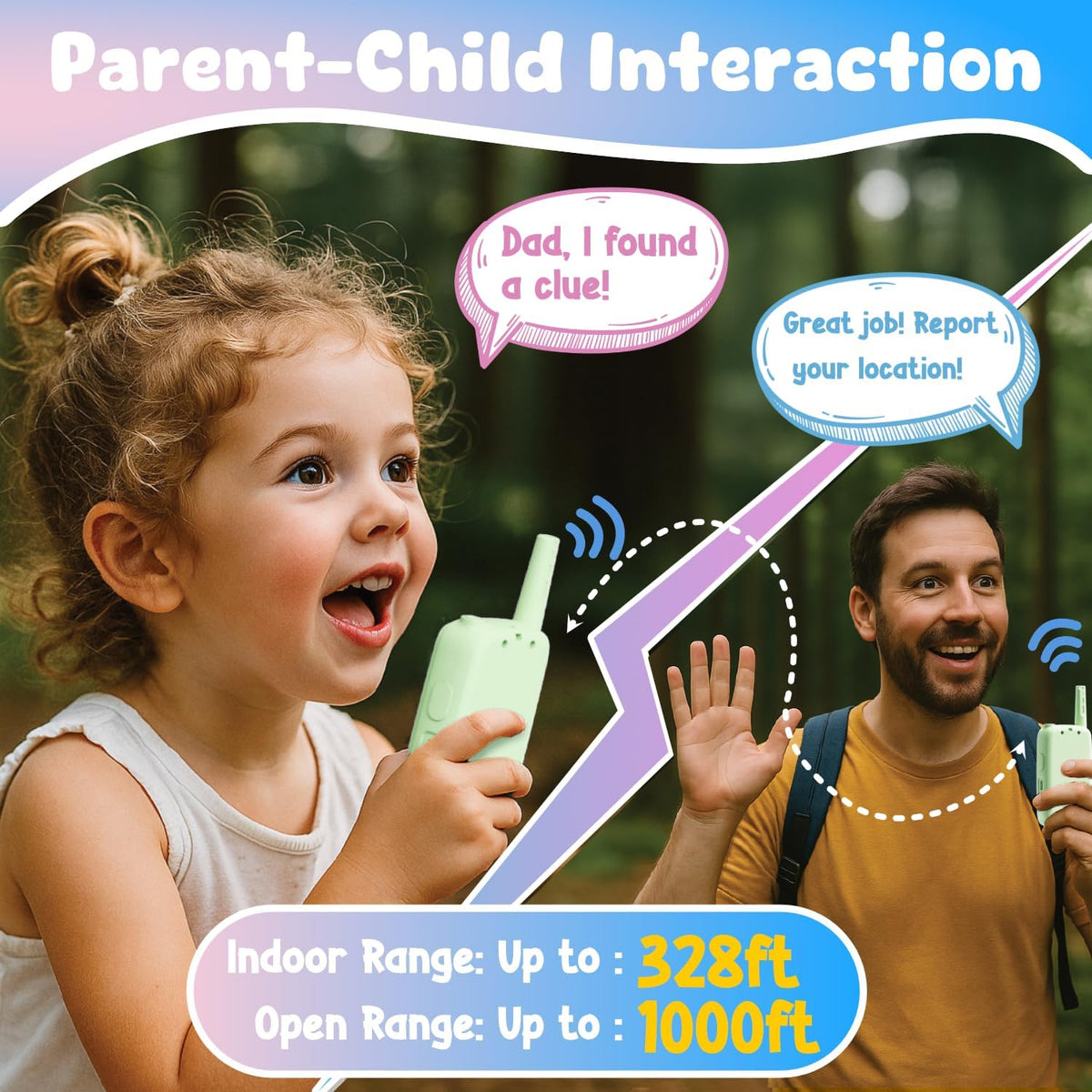 Video Walkie Talkies for Kids - Green/Green - image 2