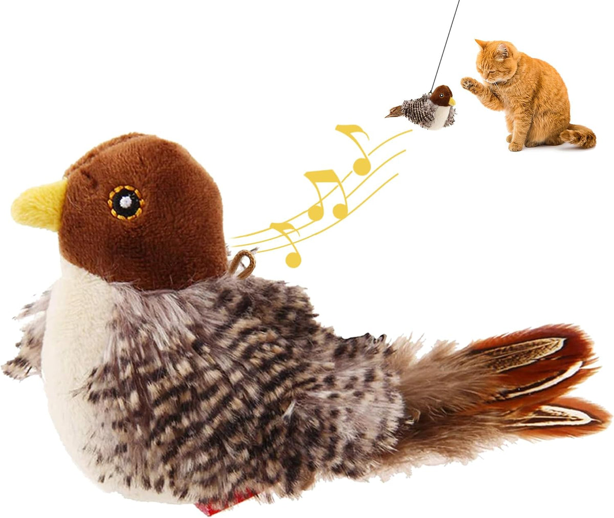 GiGwi Interactive Cat Toys Squeaky - Bird