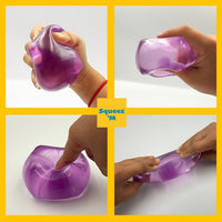 Original BigBlok Premium Stress Cube, Squishy Fidget Toy - Pack of 3 Cubes (Blue-purple-pink) - image 2