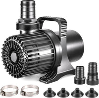 350W 7000 GPH Pond Pump, Ultra Quiet Heavy Duty Submersible Water Pump for Koi Ponds, Fountains - 8600GPH-520W