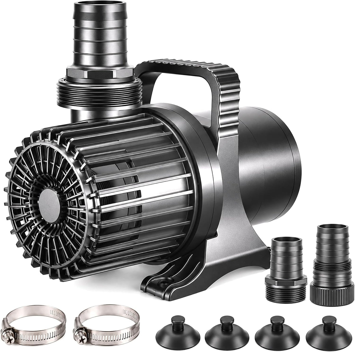 350W 7000 GPH Pond Pump, Ultra Quiet Heavy Duty Submersible Water Pump for Koi Ponds, Fountains - 8600GPH-520W