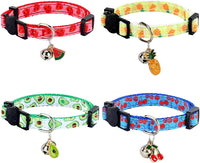 Yizepet Cat Collars with Bells, Breakaway Kitten Collar - fruit - image 2