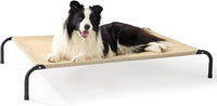 Bedsure Outdoor Elevated Cooling Dog Bed Large Sized Dog - Khaki / 49"L x 31.5"W x 8"Th