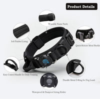 Tactical Dog Collar Adjustable Military Nylon Dog Collar with Control - XX-Large (Pack of 1) / AirtagBlack - image 2