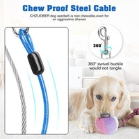 Chew Proof Dog Car Seat Belt - Blue / 2 Pack - image 2