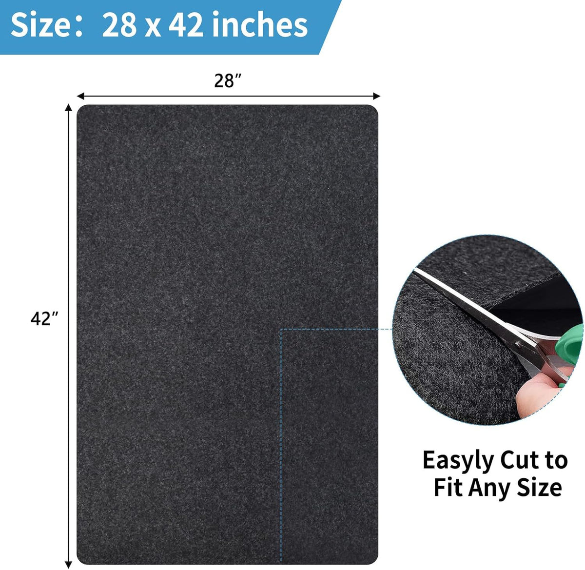 Kennel Pad Dog Crate Mat Liner, 48" x 29" - 28" x 42" - 1 Pack - image 2