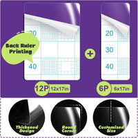 JINVOGREEN 18-piece clear cat scratch furniture protector sheets - view 4