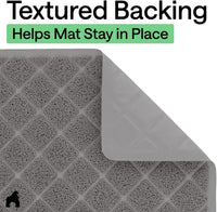 GORILLA GRIP Cat Litter Mat, Coiled Mesh Trapping Mats - Corner (32" x 32" x 45") / Grey - image 4