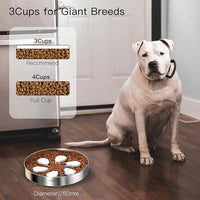 Slow Feeder Dog Bowls Large Breed 3Cups, Food Grade 304 Stainless Steel Dog Bowls with Non-Slip Base, Maze Pet Dish to Slow Down Eating, Metal Slow Feeder Dog Bowl