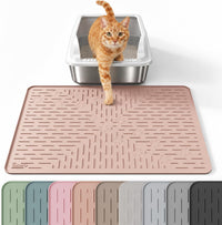 OHMO Large Cat Litter Mat - Coral / 23.5x16"