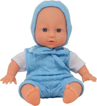 New York Doll Collection 11 inch soft body baby doll in polka dot onesie with pacifier and blanket - view 7