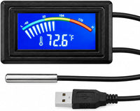 KEYNICE USB Powered Digital Thermometer with Waterproof Probe – Essentials for Fish