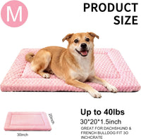 Dog Bed Mat, Reversible Crate Pad - 30"L*20"W*1.5"Th / Pink-1pc - image 3