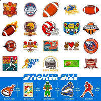 100PCS Vintage Christmas Stickers - Football - image 3
