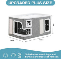 Cat Houses for Indoor Cats - Grey / X-Large - image 4