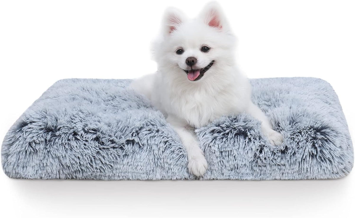 Large Dog Bed Crate Pad 35" - 30.0"L x 20.0"W x 2.0"Th / Grey