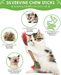 TINDTOP Catnip Chew Toys for Cats - 12 Pack Colorful - image 2
