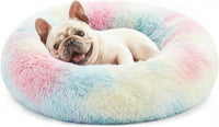 Love's cabin Calming Cat Bed for Indoor Cats - Rainbow / 20"