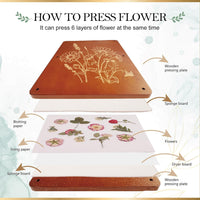 Aboofx Wooden Flower Pressing Kit - 15.7" x 11.8" 6 Layers - image 4