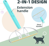 Flex MAX & Pro Pet Hair Remover Kit by LINTPLUS - Dog & Cat Hair Removal Tool for Furniture, Carpets, Rugs & Couches - Easy to Use, Reusable Carpet Scraper for Pet Hair