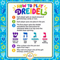 The Dreidel Company Bulk Solid Blue & White Wooden Hanukkah Dreidels - 25-Pack - image 4