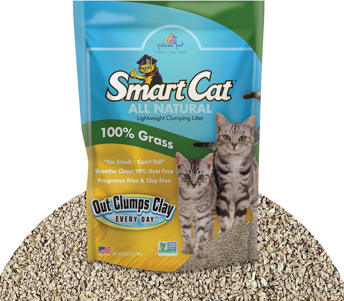 SmartCat All Natural Clumping Cat Litter - 10-Pound