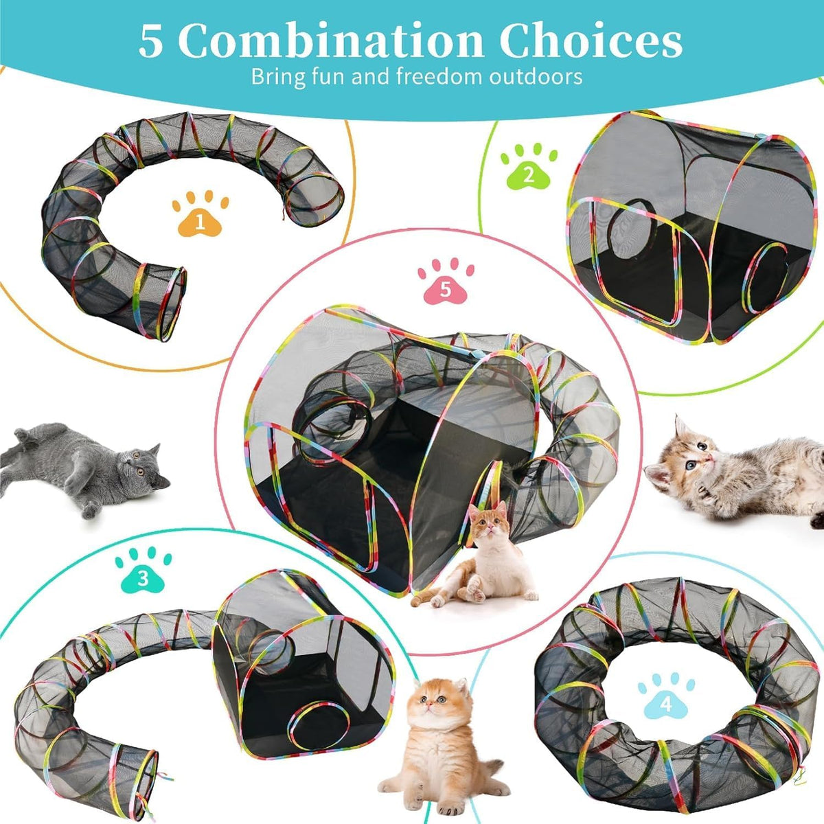 Outdoor Cat Enclosure 2-in-1 - 2-in-1 cat enclosures set - image 3