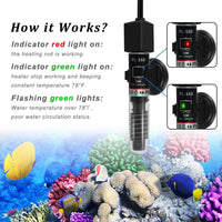 25Watt Mini Aquarium Heater, Submersible Betta Heater – Essentials for Fish - image 4