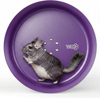 15" Aluminum Alloy Silent Chinchilla Exercise Wheel – Essentials for Small Pets - Purple