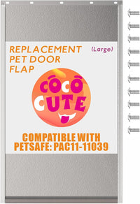 2-Pack Medium Dog Door Replacement Flaps with Screws – Essentials for Dogs - Large*1