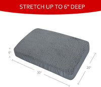 Dog Bed Covers Soft Plush Replacement Washable, Cover Only - 30"L x 20"W x 6"Th / 2 - image 2