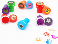 The Dreidel Company 24 self-inking Halloween stampers with pumpkin, bat, ghost and heart designs - view 5
