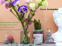 Fluorite Aquarium Gravel Rocks Natural Tumbled Healing Crystal Chips - Green Aventurine / 1 Pound - image 2