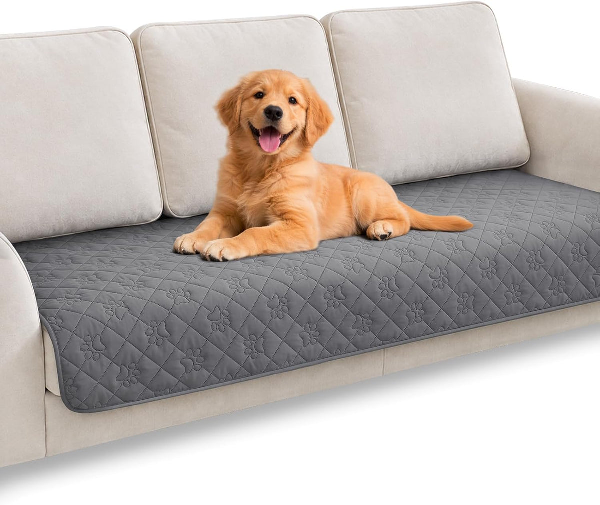 PAWFINITY Waterproof Dog Blanket for Couch - Grey / 30x75 Inch (Pack of 1)