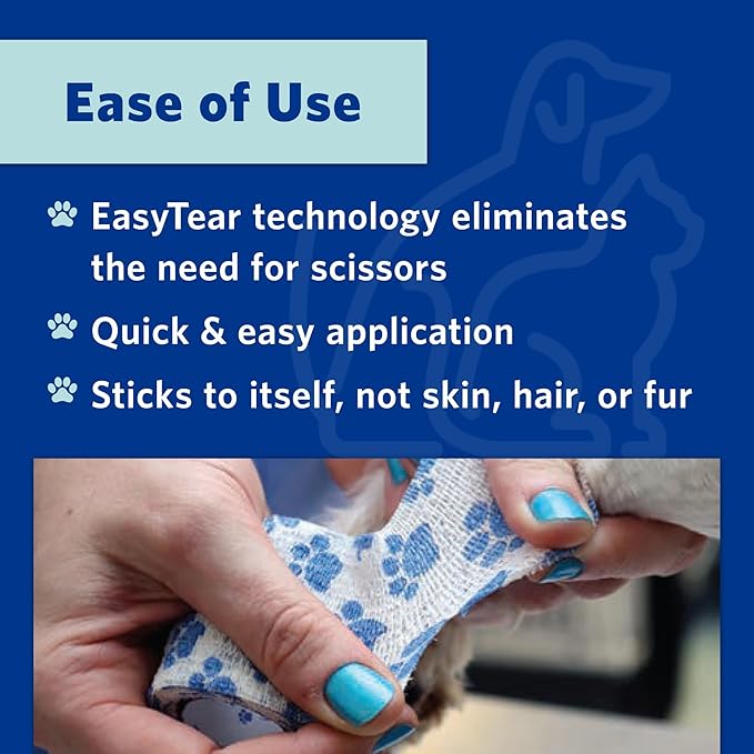 PetFlex Color Pack – Flexible Self-Adhering Elastic Bandage for Wound Care – First Aid Wrap for Small Animals Like Dogs, Cats, and Other Pets - 2 inch, 6 Rolls