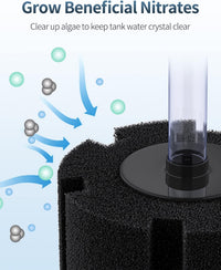 Pawfly Aquarium Large Bio Sponge Filter Quiet Betta Fry Shrimp - Up to 220Gal - image 3