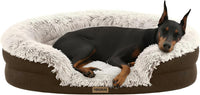 Miorun Fluffy Orthopedic Dog Beds Large Sized Dog - Coffee / XL(48", UP to 110lbs)