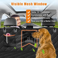 Kytely Dog Car Seat Cover XL, Heavy Duty Dog Seat Cover for Back Seat, 100% Waterproof Nonslip Hammock for Car with Side Flap, Scratch Proof Pet Back Seat Covers