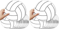 Big Dot of Happiness volleyball party decorations, 20 double-sided cardstock cutouts - view 3