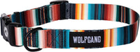 Wolfgang Heavy Duty, Adjustable Dog Collar with Quick Release Nylon Buckle for Walking & Training - Large (1 Inch x 18-26 Inch) / LostArt Print