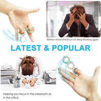 24Pcs Magnetic Rings Fidget Toys Spinner Set Halloween Decor Party - 18 Pcs - image 3