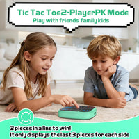 Tic-Tac-Toe Bolt Game, 4-in-1 Handheld Puzzle Games Console, Electronic Tic-Tac-Toe Game - Cyan / L(Rechargeable) - image 4