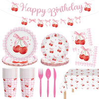 Litmitfu dinosaur birthday party supplies with plates, cups and banner - view 6